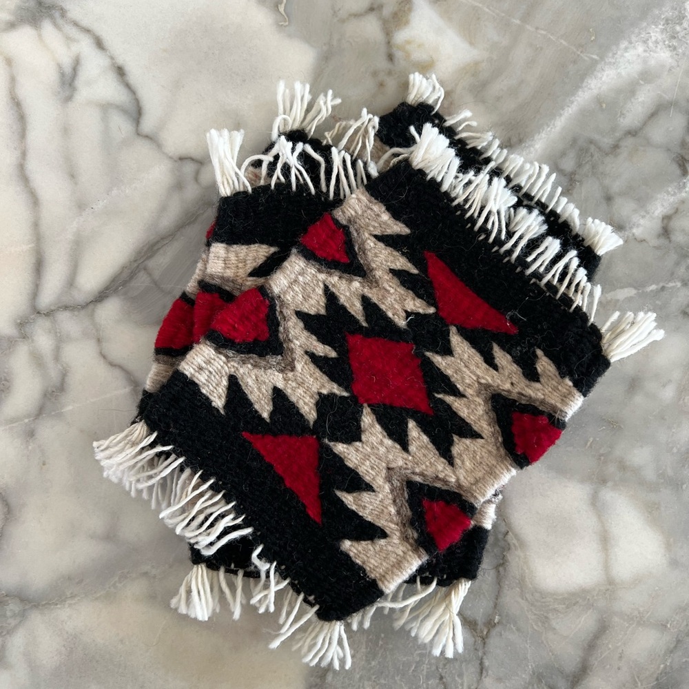 Geometric Wool Southwest Patterned Coasters